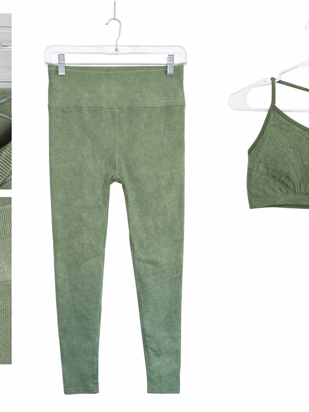 Spiritual Gangster Olive Green Leggings